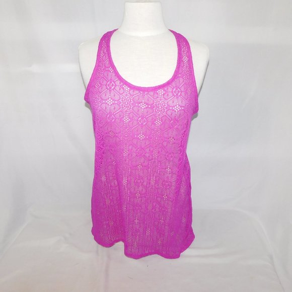 OP Womens 3-5 ( S) Purple Lace Racer Back Coverup - Picture 5 of 7